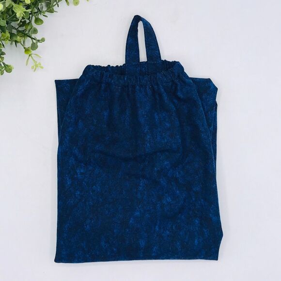 Grocery Bag Holder Plastic Bag Organizer, Navy, Gingham, Mushrooms, Cottage Core - Picture 8 of 8